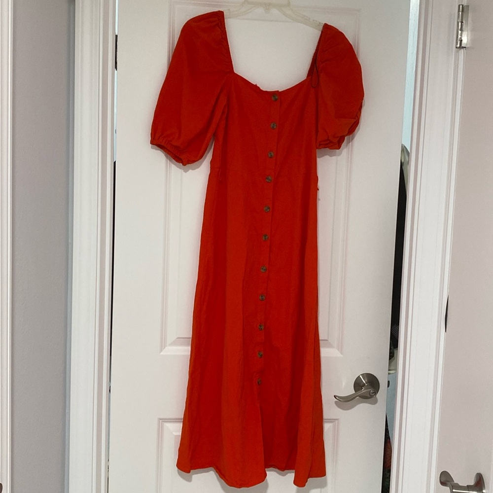 H&m red dress new without tags